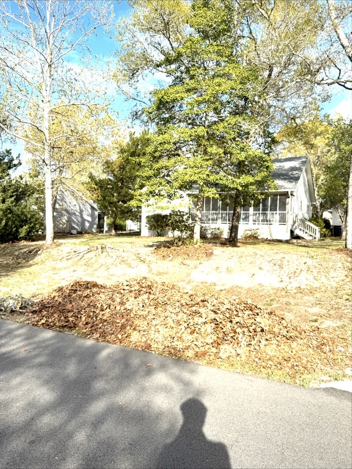 Leaf cleanup service in Oak Island, North Carolina